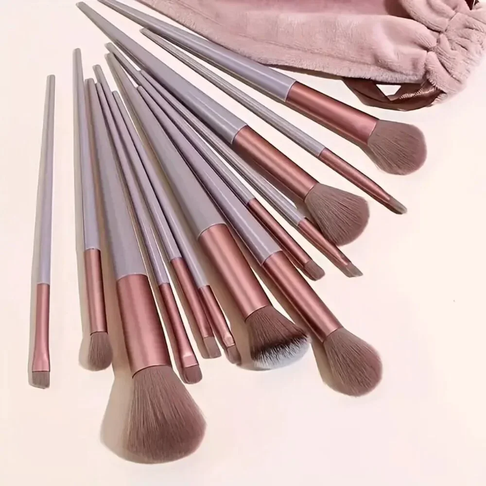 Dusty Rose 13pc Makeup Brushes - Picture 1 of 3